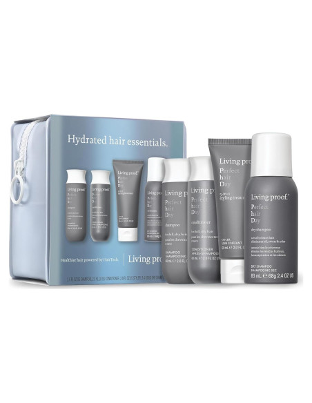 Kit de Cuidado Capilar Living Proof - Champú, Acondicionador y Estilizador