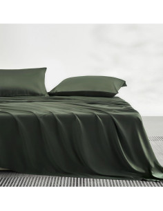 Juego de Sábanas Twin JELLYMONI Rayón de Bambú Ecológico 4 Piezas 2