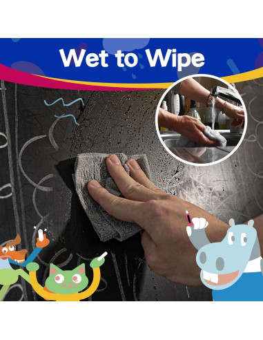 Tiza Sin Polvo ChalKaa 60 Piezas Multicolor para Niños