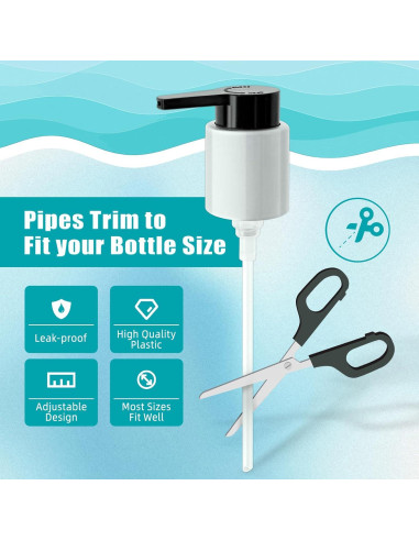 Cabezal de Bomba Reemplazo LSAUVWN 2PCS para Botellas 50.4-124.2ml