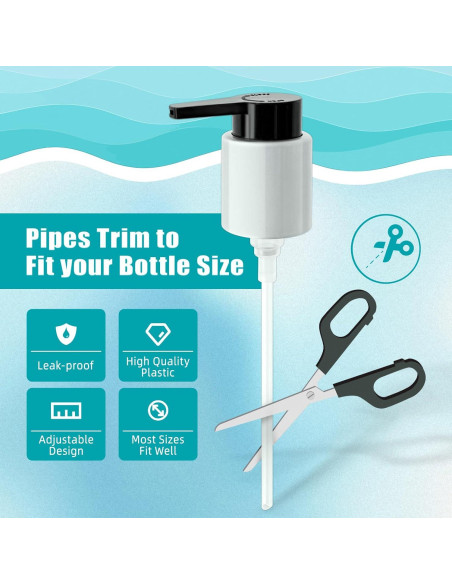 Cabezal de Bomba Reemplazo LSAUVWN 2PCS para Botellas 50.4-124.2ml