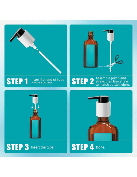 Cabezal de Bomba Reemplazo LSAUVWN 2PCS para Botellas 50.4-124.2ml