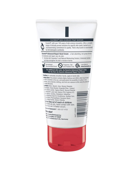 Crema de Manos Eucerin Advanced Repair 76.5 g Sin Fragancia