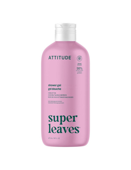 Gel de Ducha ATTITUDE 473 ml Vegano Coco y Bayas Silvestres