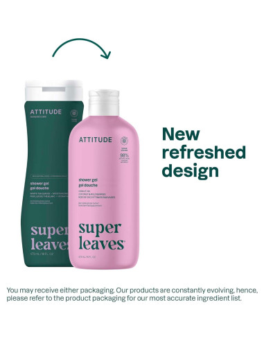 Gel de Ducha ATTITUDE 473 ml Vegano Coco y Bayas Silvestres