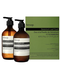 Dúo Gel Limpiador y Bálsamo Corporal Aesop Geranio 478ml + 467ml