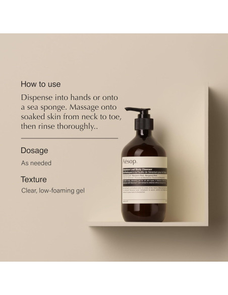 Dúo Gel Limpiador y Bálsamo Corporal Aesop Geranio 478ml + 467ml