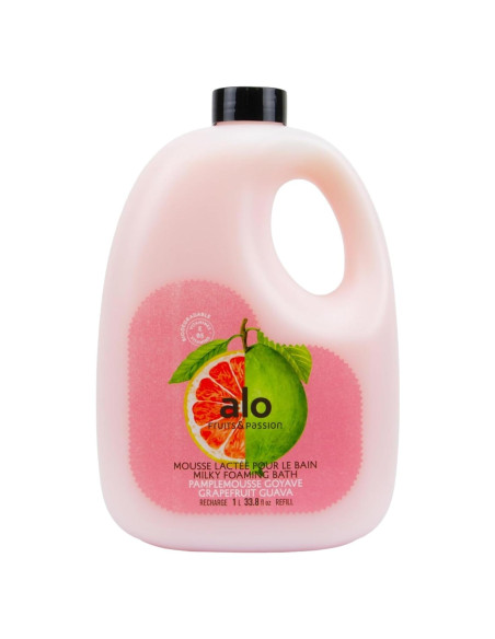 ALO Baño Espumoso Pomelo Guayaba 1 L - Hecho en Canadá
