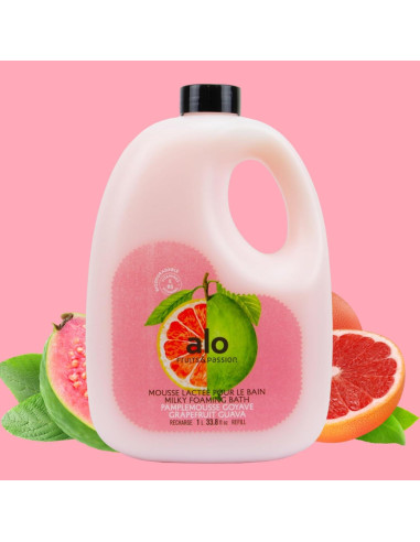 ALO Baño Espumoso Pomelo Guayaba 1 L - Hecho en Canadá