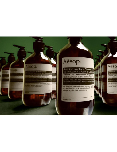 Dúo Gel Limpiador y Bálsamo Corporal Aesop Geranio 478ml + 467ml