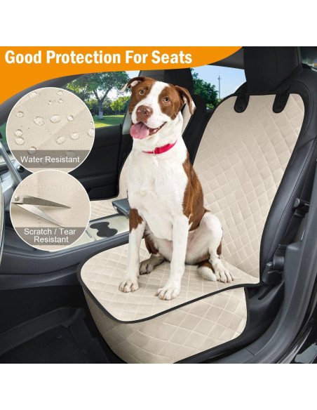 Funda de Asiento para Perros Pritent Mediana Beige 2 Paquetes