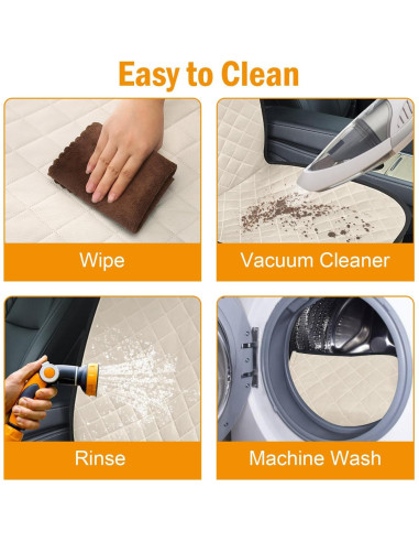 Funda de Asiento para Perros Pritent Mediana Beige 2 Paquetes