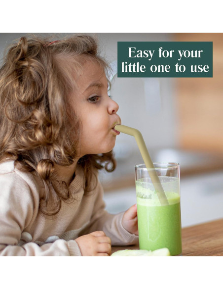 Popotes de Silicona Reutilizables Simka Rose - 6 Unidades 25.4 cm