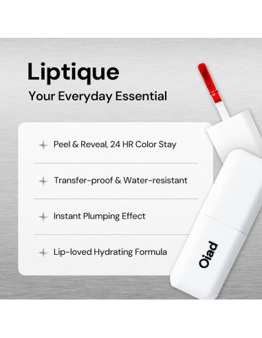 Conjunto de Labios Todo el Día Oiad - Tinte Peel-Off y Aceite Hidratante