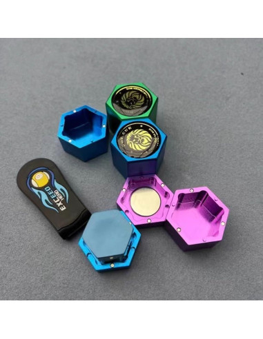 Soporte de Tiza Magnético YEUEK Hexagonal para Billar