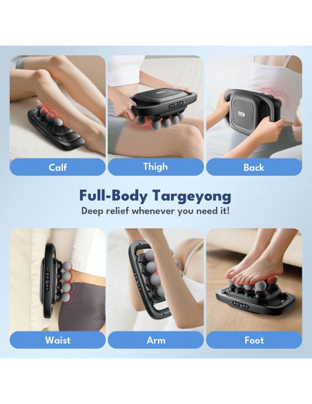 Pistola de Masaje VTT S6-8D 8 Cabezas Tejido Profundo