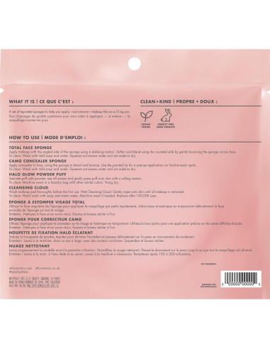 Set de 4 Esponjas de Maquillaje e.l.f. Veganas y Libres de Crueldad