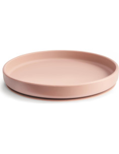 Plato de Succión de Silicona mushie Rosa 18.41 cm Antideslizante 2