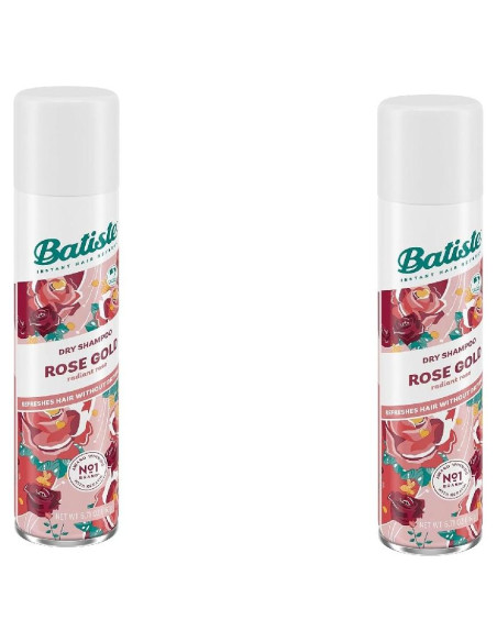 Champú Seco Batiste Rosa Dorado 198 ml - Paquete de 2