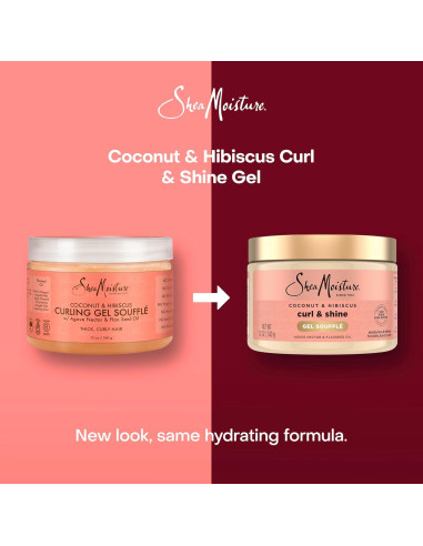 Gel Soufflé para Rizos SheaMoisture Coco e Hibisco 340 g