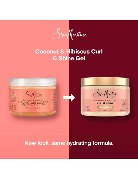 Gel Soufflé para Rizos SheaMoisture Coco e Hibisco 340 g