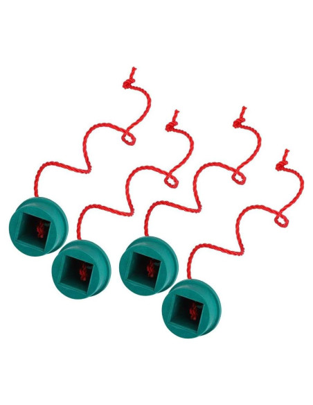 Soporte de Tiza de Goma Verde YWBL-WH 4PCS para Billar