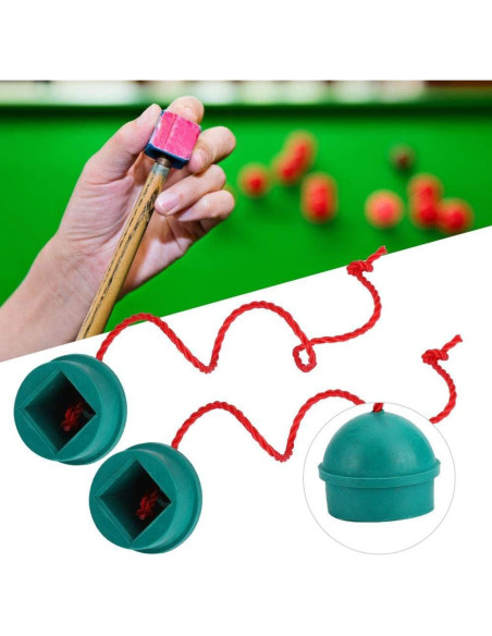 Soporte de Tiza de Goma Verde YWBL-WH 4PCS para Billar