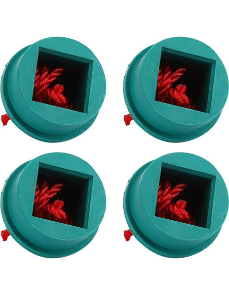 Soporte de Tiza de Goma Verde YWBL-WH 4PCS para Billar