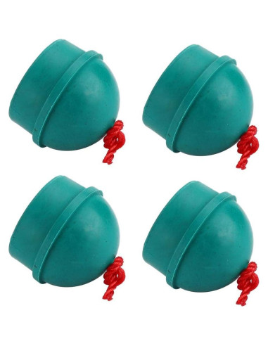 Soporte de Tiza de Goma Verde YWBL-WH 4PCS para Billar