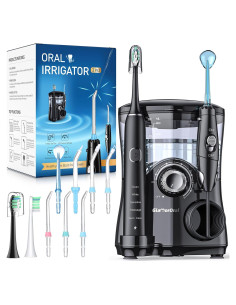 Cepillo de Dientes Eléctrico y Irrigador GLAMORORAL 600ML 10 Modos