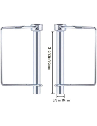 Paquete de 10 Pasadores de Acoplamiento Truleego 9.53x7.94 cm