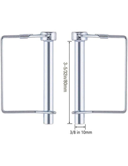 Paquete de 10 Pasadores de Acoplamiento Truleego 9.53x7.94 cm