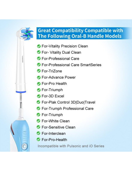 Cabezas de cepillo de dientes Oral B Lader, 12 piezas, limpieza avanzada