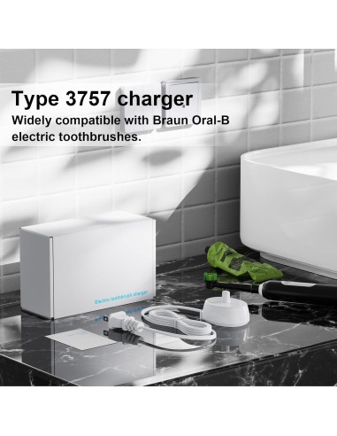 Base de Cargador Oral-B Tipo 3757 Resistente al Agua IPX7