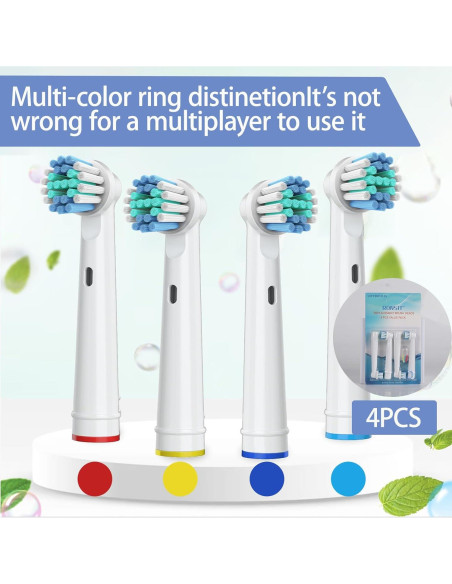 Cabezas de cepillo de repuesto RONSIT para Oral-B - 4 unidades