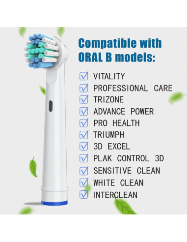 Cabezas de cepillo de repuesto RONSIT para Oral-B - 4 unidades