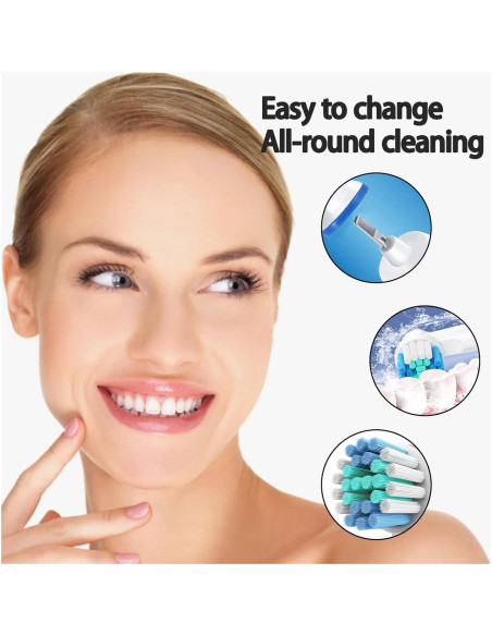 Cabezas de cepillo de repuesto RONSIT para Oral-B - 4 unidades