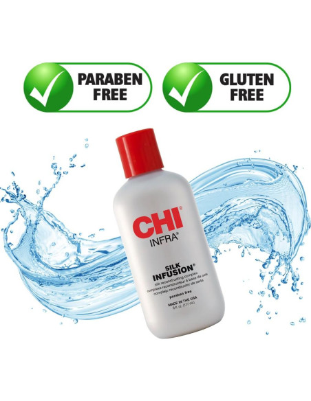 Plancha de Cabello CHI Original Cerámica 1" + Infusión de Seda 177 ml