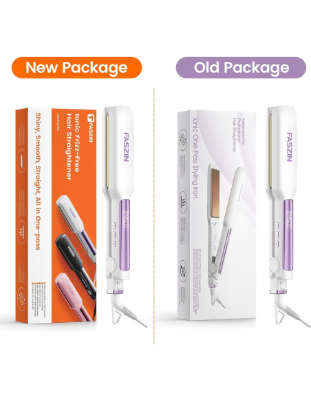 Plancha de Pelo Profesional Faszin FHS-M003 1.65" Titanio