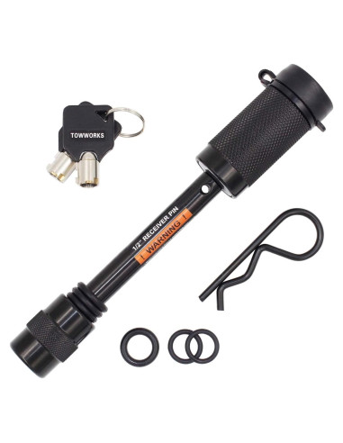 Cerradura de Enganche TowWorks 79661 con Llave Única 1/2"