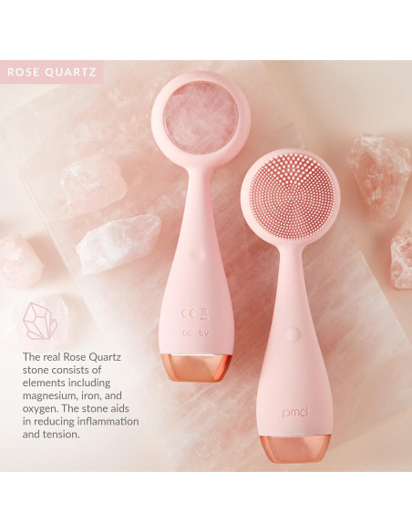 Dispositivo de Limpieza Facial PMD Clean Pro RQ con Cuarzo Rosa