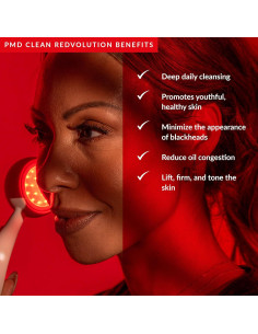 Dispositivo Facial PMD Beauty Redvolution - Cepillo Silicona y Luz Roja 2