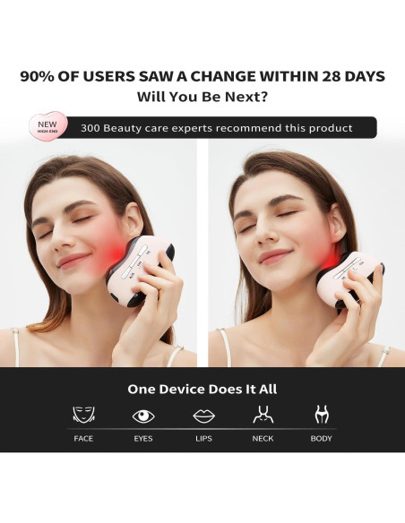 Vibrador Facial Micro-Corriente Gunfay TPML-100 Frío y Calor