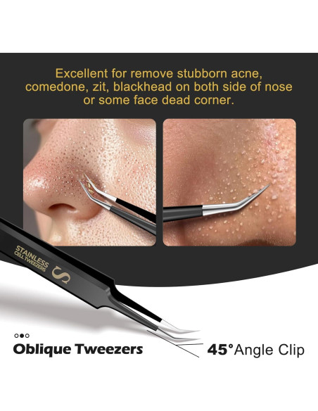 WSYUB Set de Pinzas Profesionales de Acero Inoxidable 4 en 1