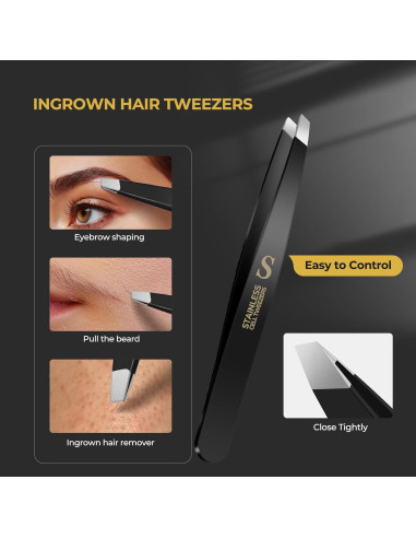 WSYUB Set de Pinzas Profesionales de Acero Inoxidable 4 en 1