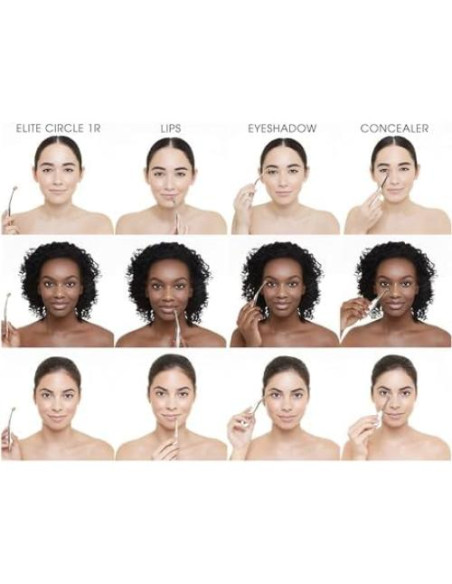 Brocha de Maquillaje Artis Elite Circle 1R Oro Rosa 6.1x22.1cm