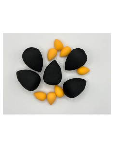 Esponja de Maquillaje Real Techniques Naranja y Negra - 12 Piezas