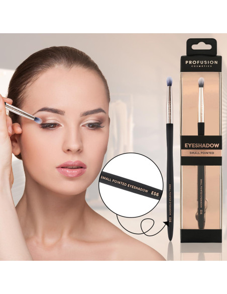 Brocha de Sombra de Ojos Sintética Profusion Cosmetics ES6 - Punta Precisa