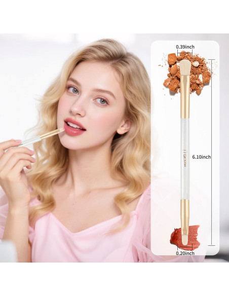 Brocha de Sombra de Ojos Doble Punta DUcare - Maquillaje Profesional