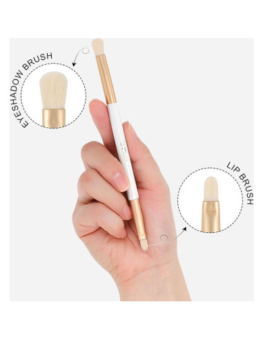 Brocha de Sombra de Ojos Doble Punta DUcare - Maquillaje Profesional